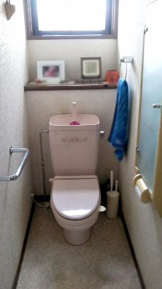 衛生的でデザイン性も高い手洗いカウンター付きトイレに